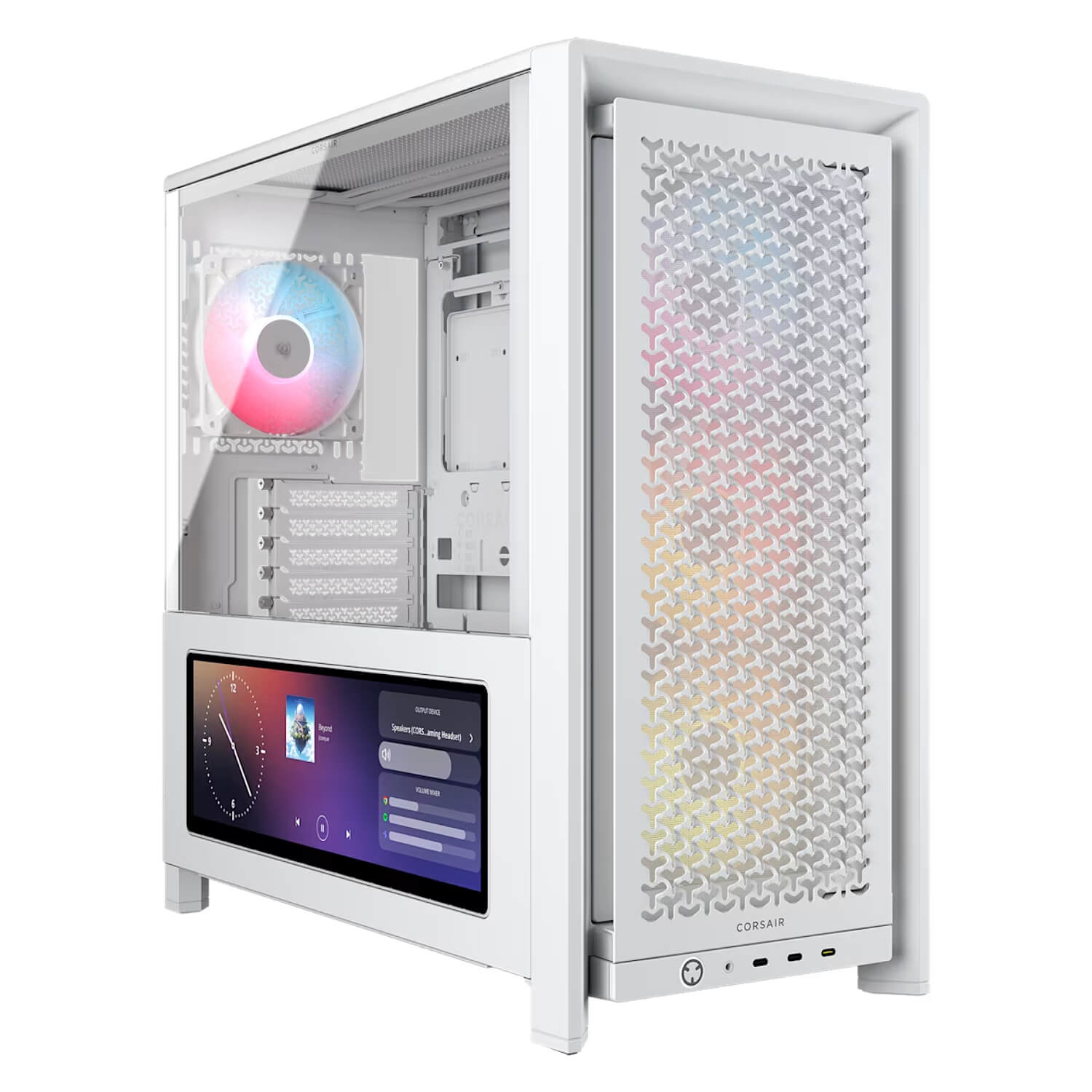 מארז מחשב Corsair FRAME 4000D LCD RS ARGB Premium - White