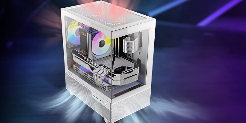 מארז מחשב Antec CX200M RGB Elite White