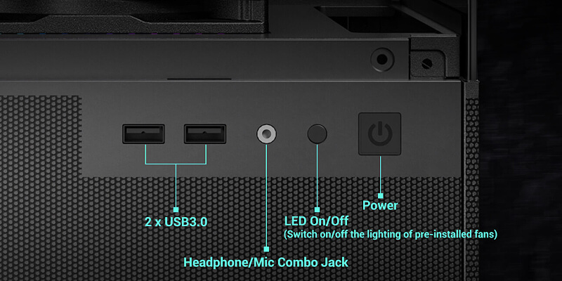 מארז מחשב Antec CX200M RGB Elite White