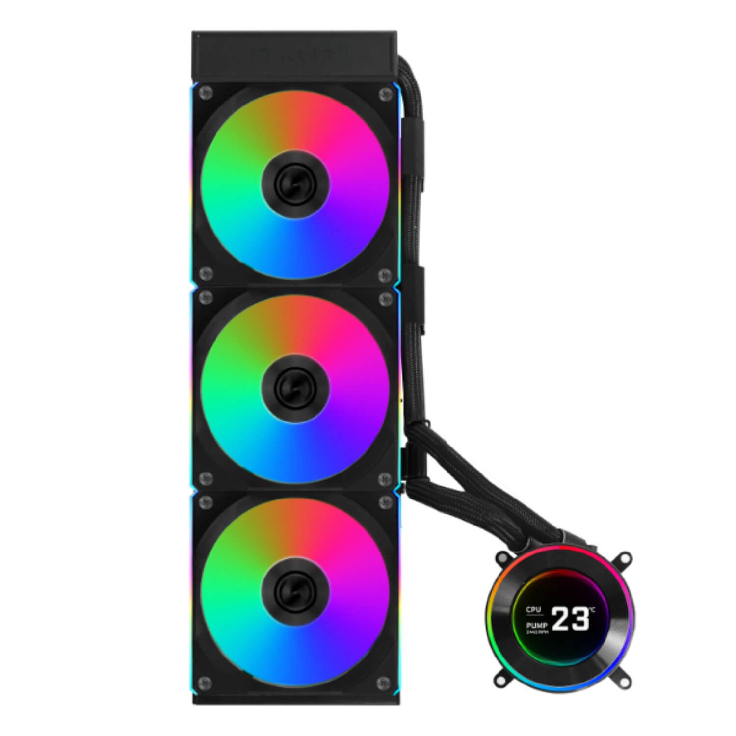 קירור נוזלי למעבד Lian-Li HydroShift II LCD-C 360R Black