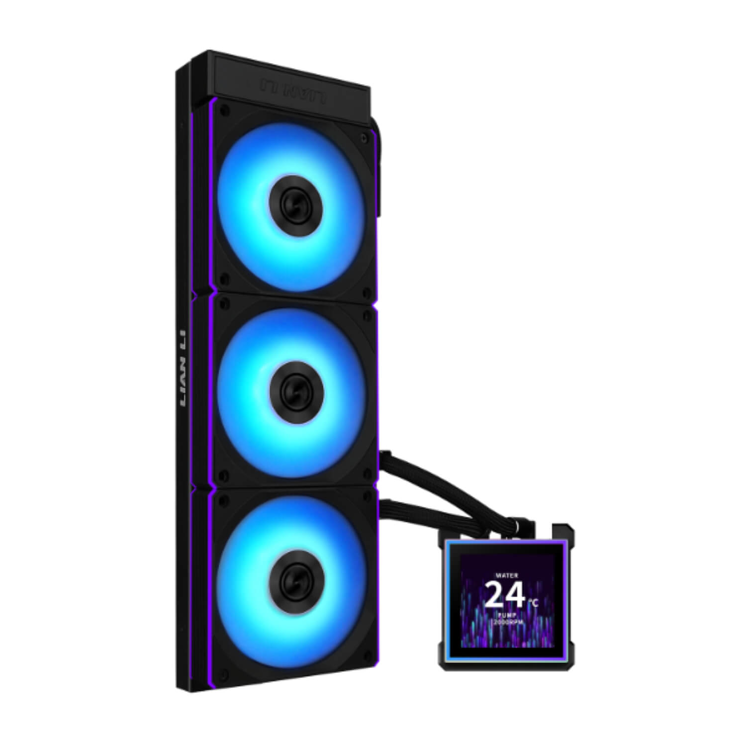 קירור נוזלי למעבד Lian-Li HydroShift II LCD-S 360CL Black