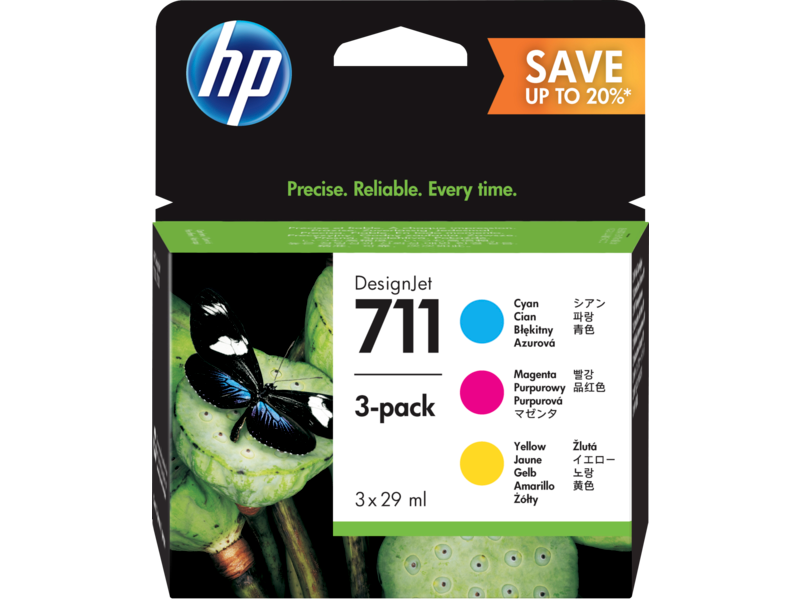 HP 711 -3-PACK 29ML CYAN INK