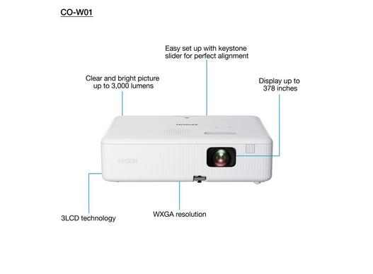EPSON Projector CO-W01-EEB (V11HA86040)