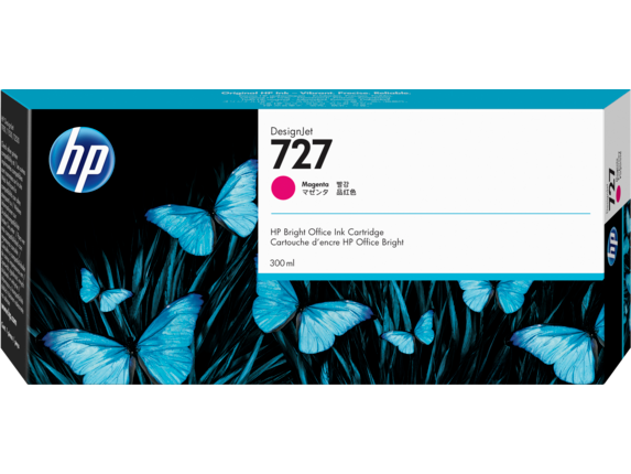 HP 727 300-ml Magenta DesignJet Ink Cartridge( F9J77A)
