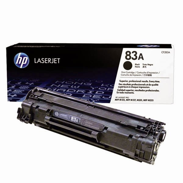 HP 83A  Black Original LaserJet Toner Cartridges (CF283AD)